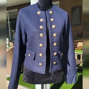 Navy Blue Military Style Women's Jacket By WDNY SZ.S